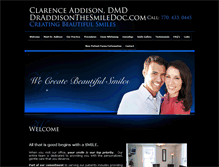 Tablet Screenshot of caddisonthesmiledoc.com